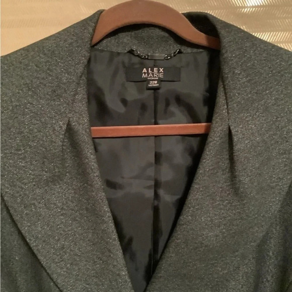 ALEX MARIE~VINTAGE GREY BLAZER~ NICE~SIZE 22 - Picture 2 of 4